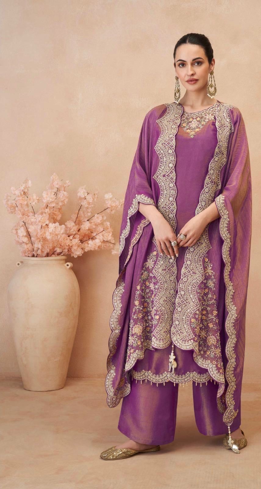 Designer Embroidered Festive Suit Set