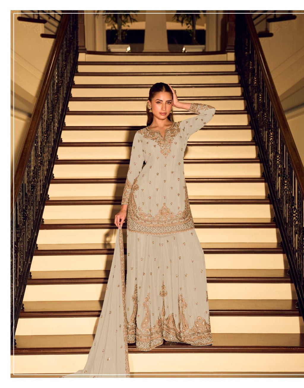 Premium Heavy Embroidered Sharara Suit Collection