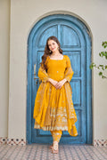 Embroidered Anarkali Kurta Set