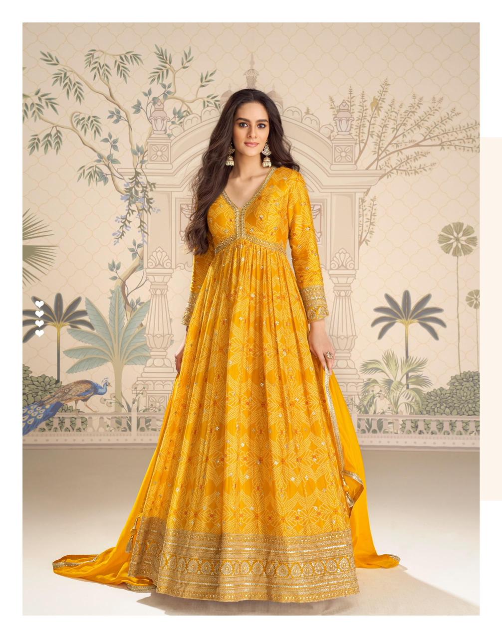 Designer Embroidered Anarkali Gown
