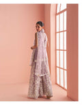 Elegant Blush Lace Suit