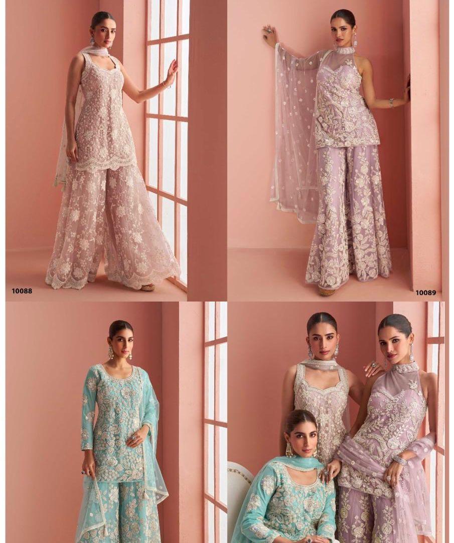 Elegant Blush Lace Suit