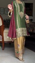 DESIGNER EID SPECIAL HEAVY EMBROIDERY SHARARA SET