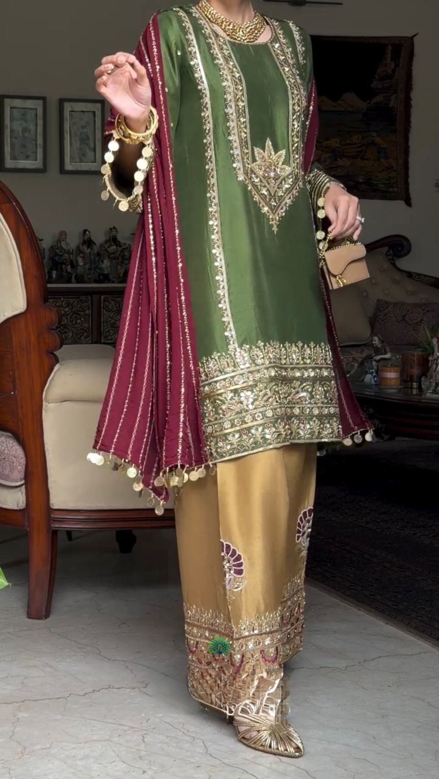 DESIGNER EID SPECIAL HEAVY EMBROIDERY SHARARA SET