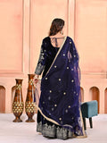 Velvet Embroidered Sharara Set