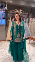 Women’s Rangoli Embroidered Shrug Set