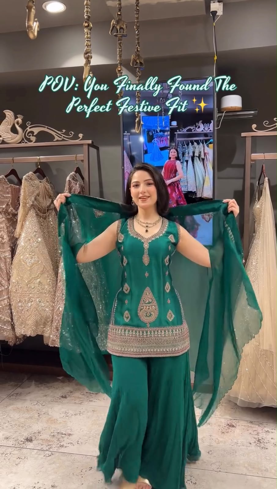 Women’s Rangoli Embroidered Shrug Set