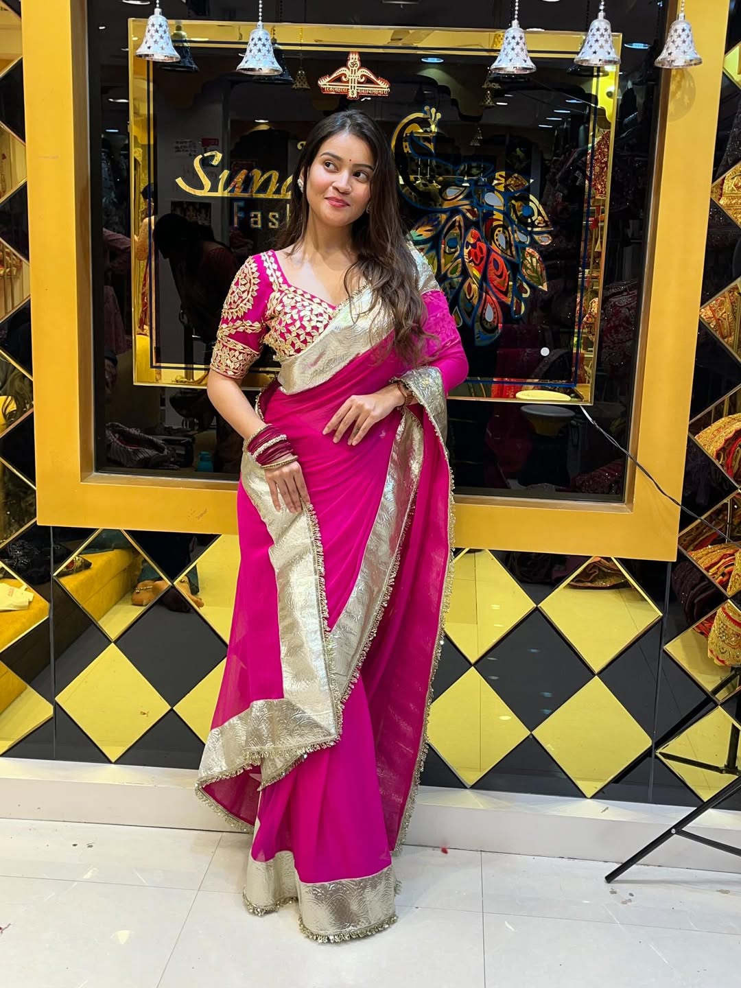 Women’s Soft C.C Georgette Saree