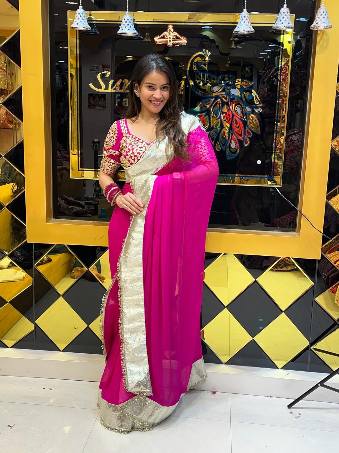 Women’s Soft C.C Georgette Saree