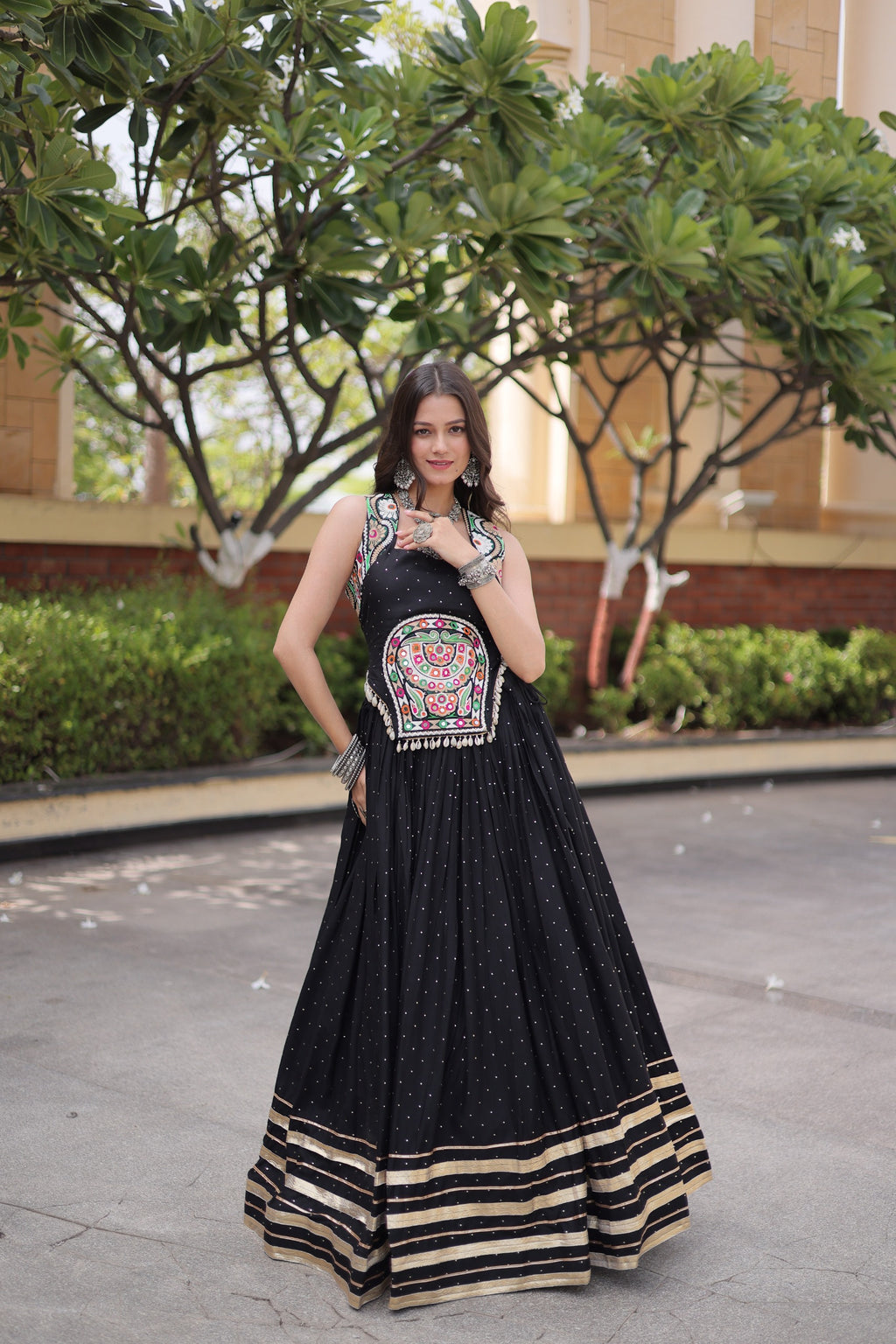 Women’s Rayon & Mirror Work Lehenga Choli