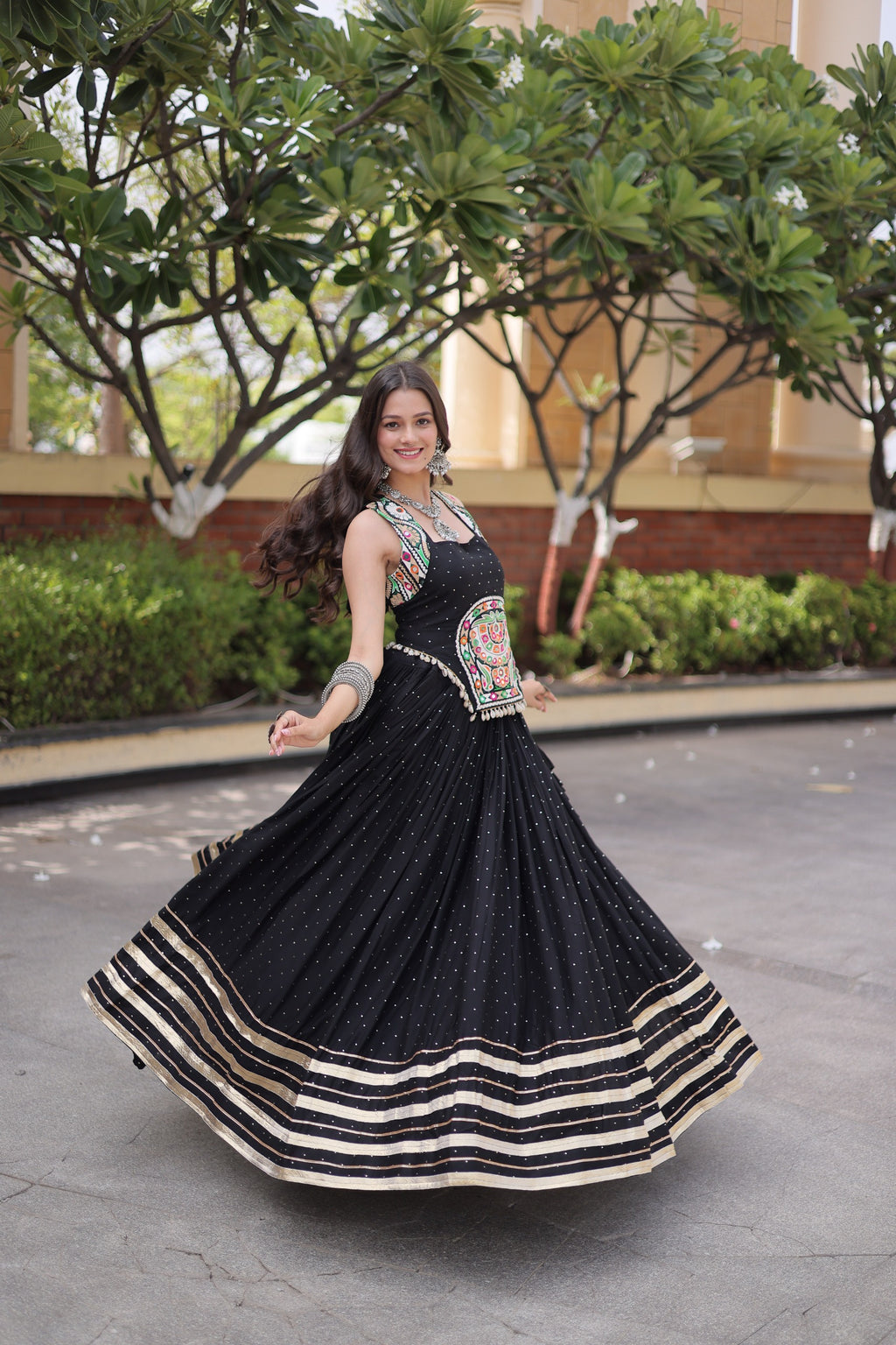 Women’s Rayon & Mirror Work Lehenga Choli