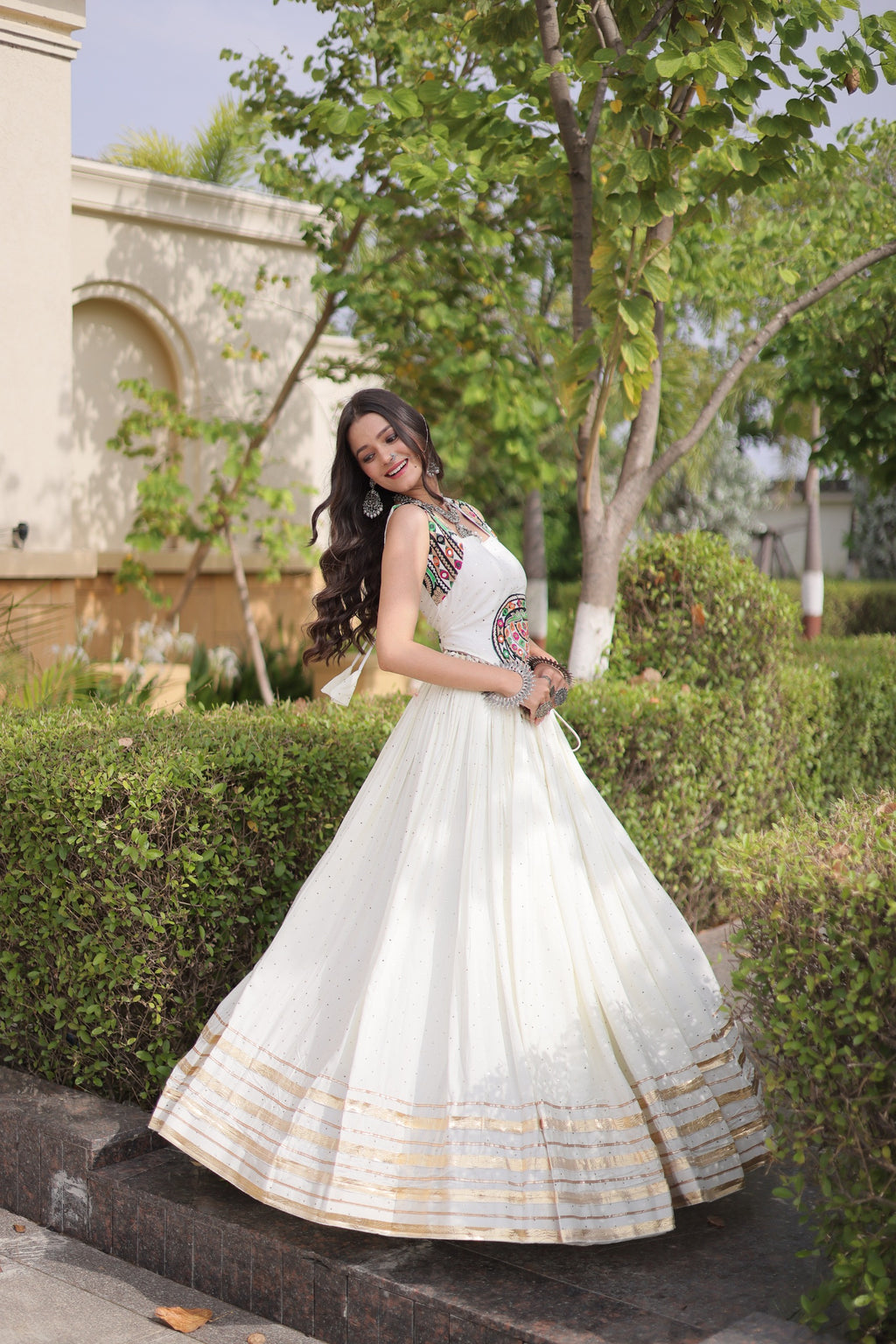 Women’s Rayon & Mirror Work Lehenga Choli