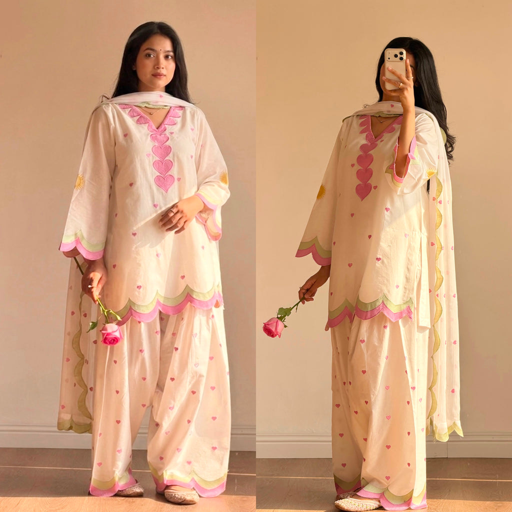 Women’s Mal Chanderi Cotton Multi-Work Farshi Suit Set
