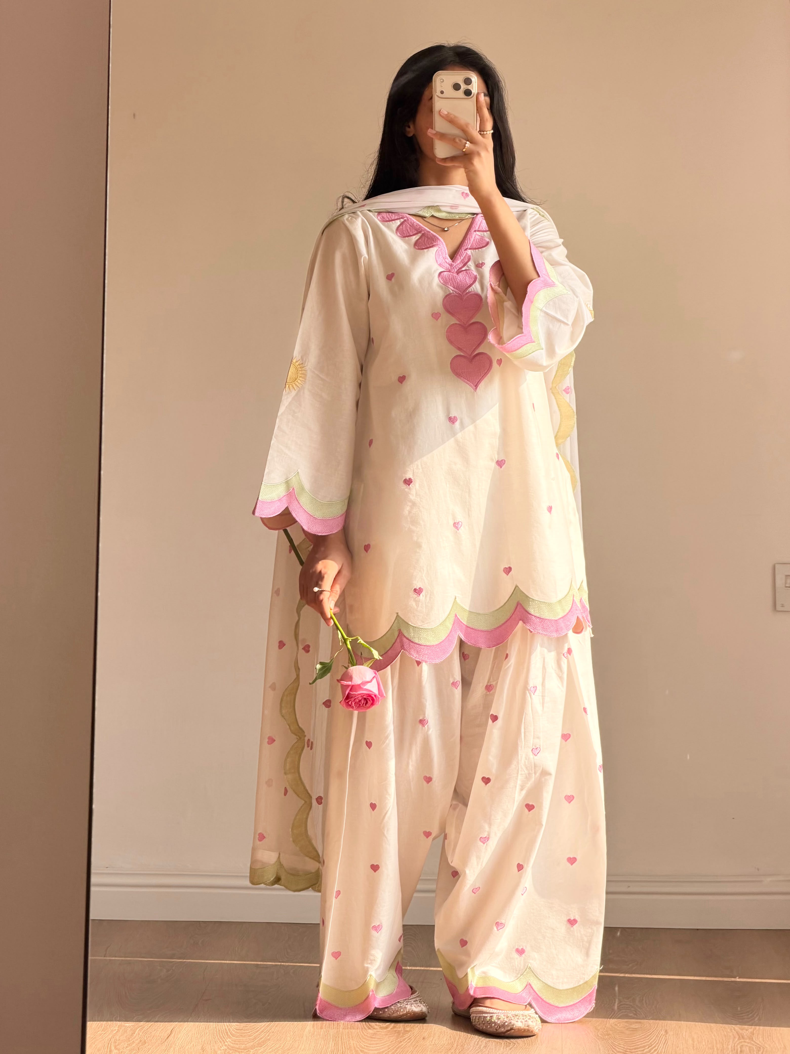 Women’s Mal Chanderi Cotton Multi-Work Farshi Suit Set