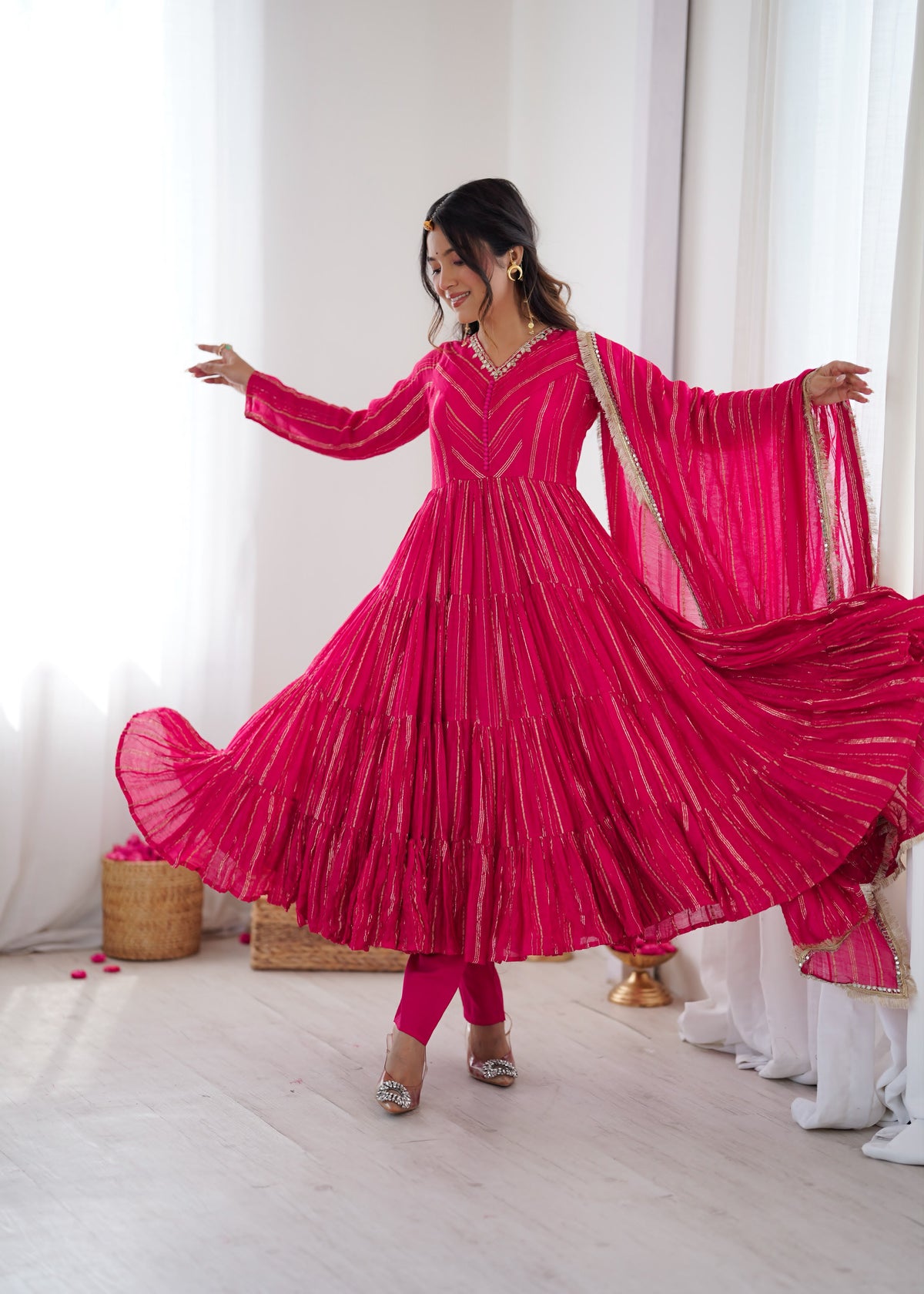 Women’s H.O. Silk Bead & Sequin Work Suit