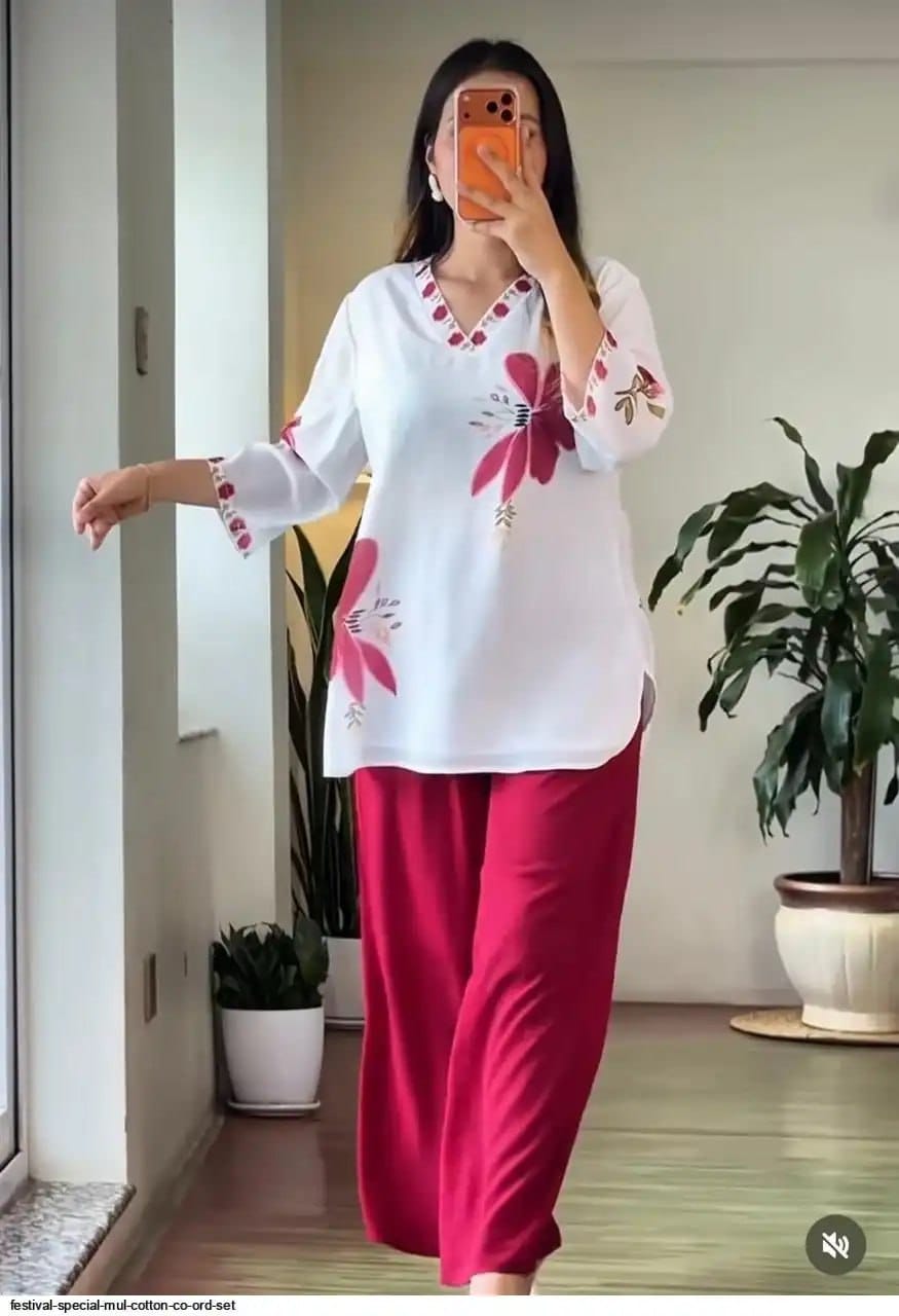 Women’s Heavy Rayon Digital Print Outfit Set
