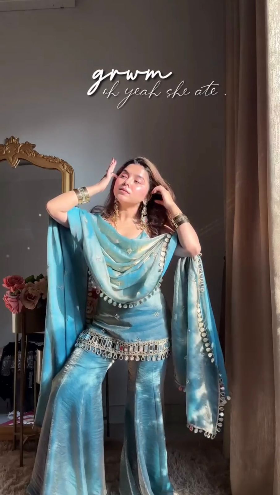 Stylish Sequence Embroidered Sharara Set