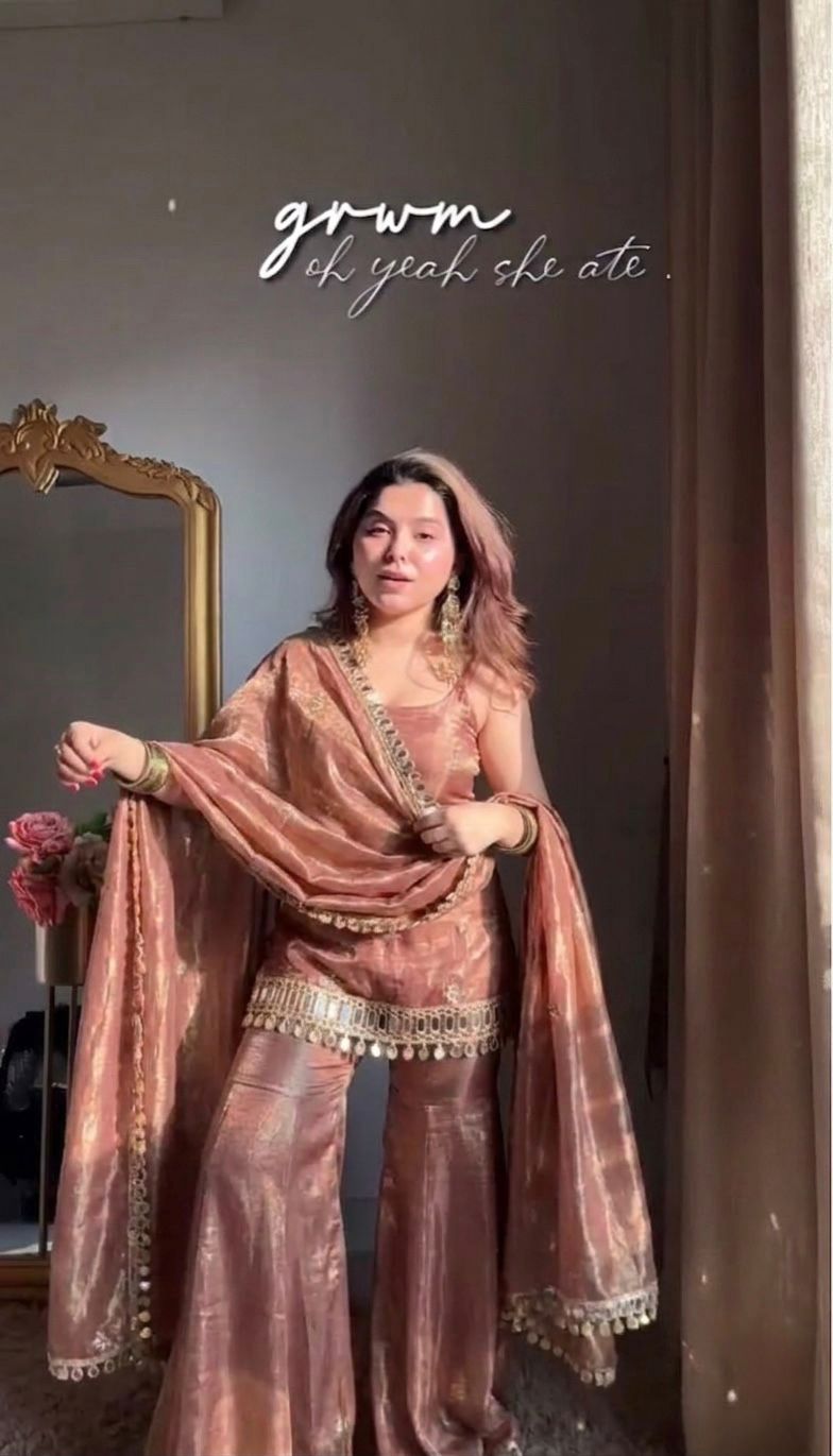 Stylish Sequence Embroidered Sharara Set