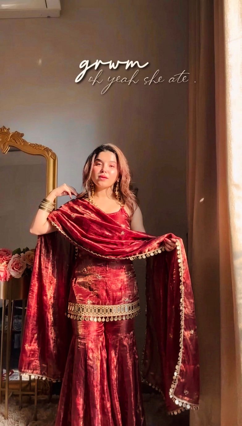Stylish Sequence Embroidered Sharara Set