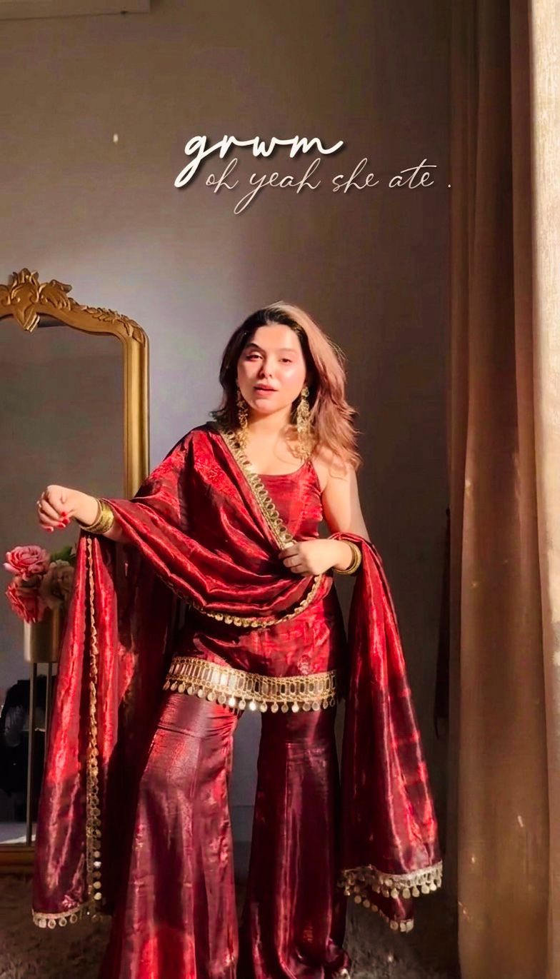 Stylish Sequence Embroidered Sharara Set