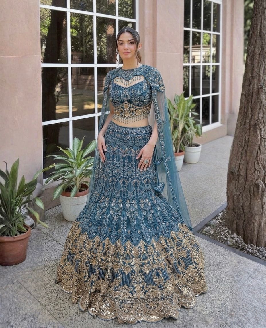 Women’s Royal Fish-Cut Lehenga Set