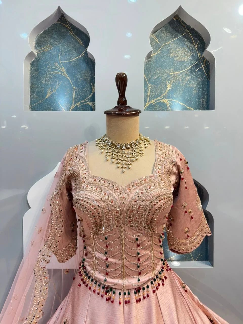 Women’s Premium Heavy Embellished Flared Designer Lehenga Set