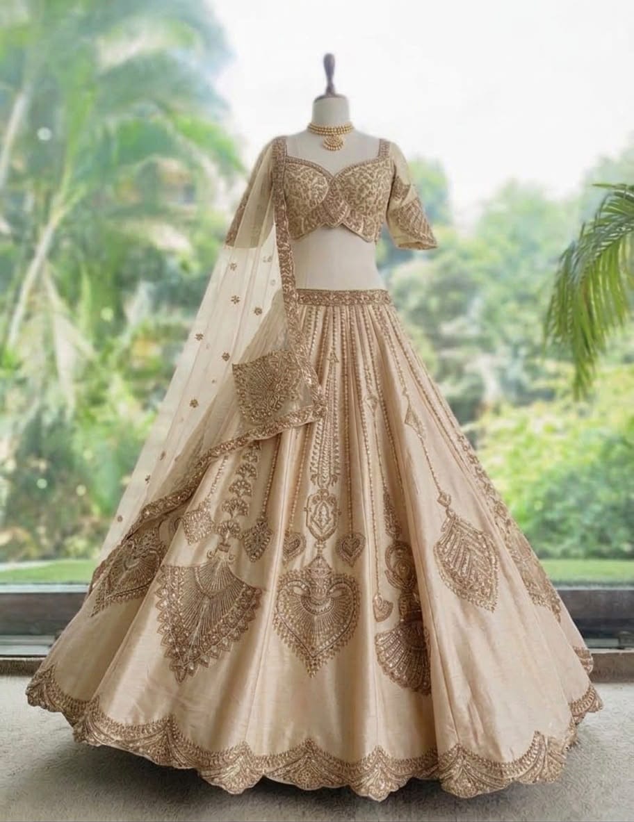 Women’s Premium Floral Embroidered Designer Lehenga Set