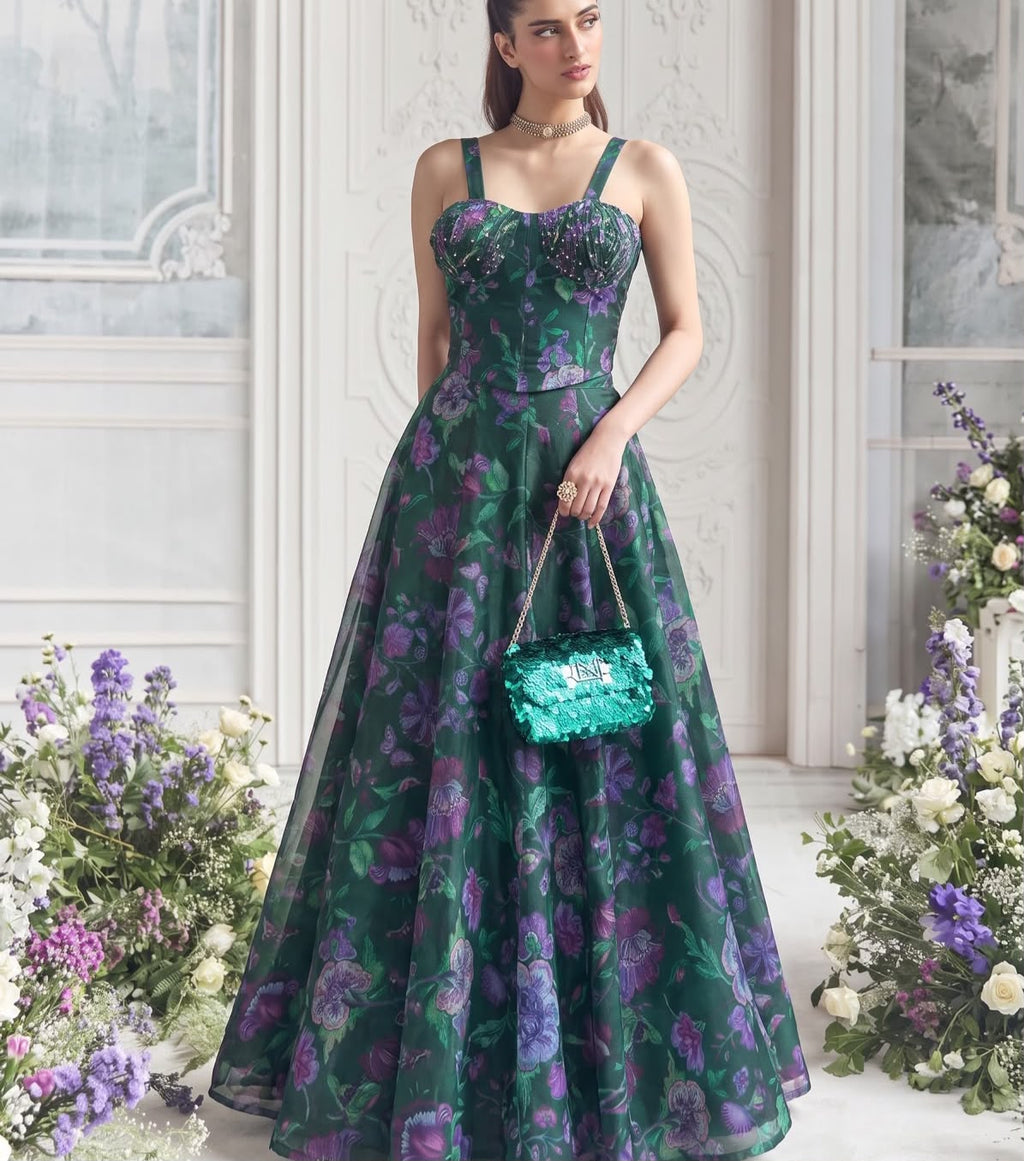 Women’s Ready-to-Wear Tabby Organza Designer Lehenga Set