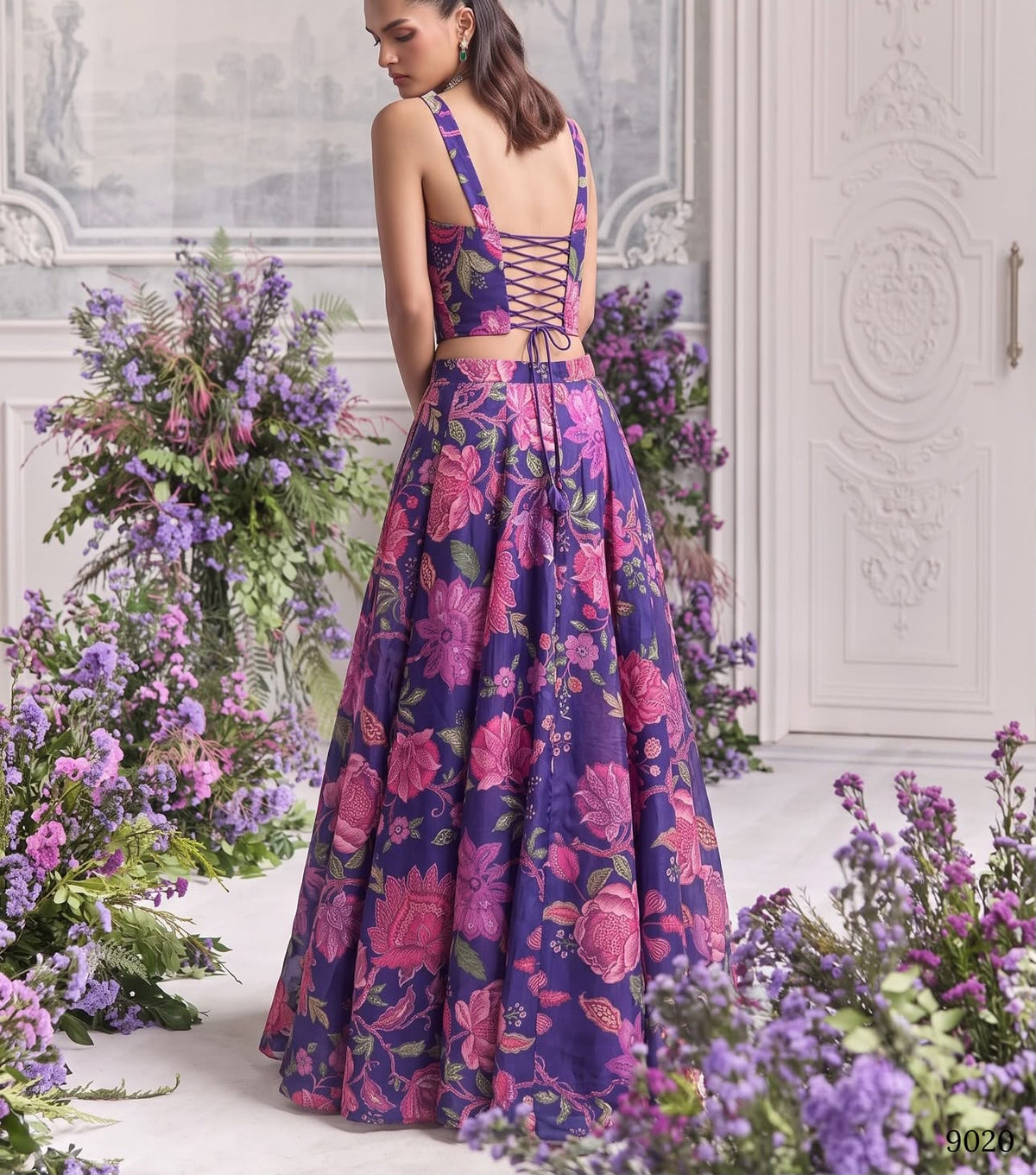 Women’s Ready-to-Wear Tabby Organza Designer Lehenga Set