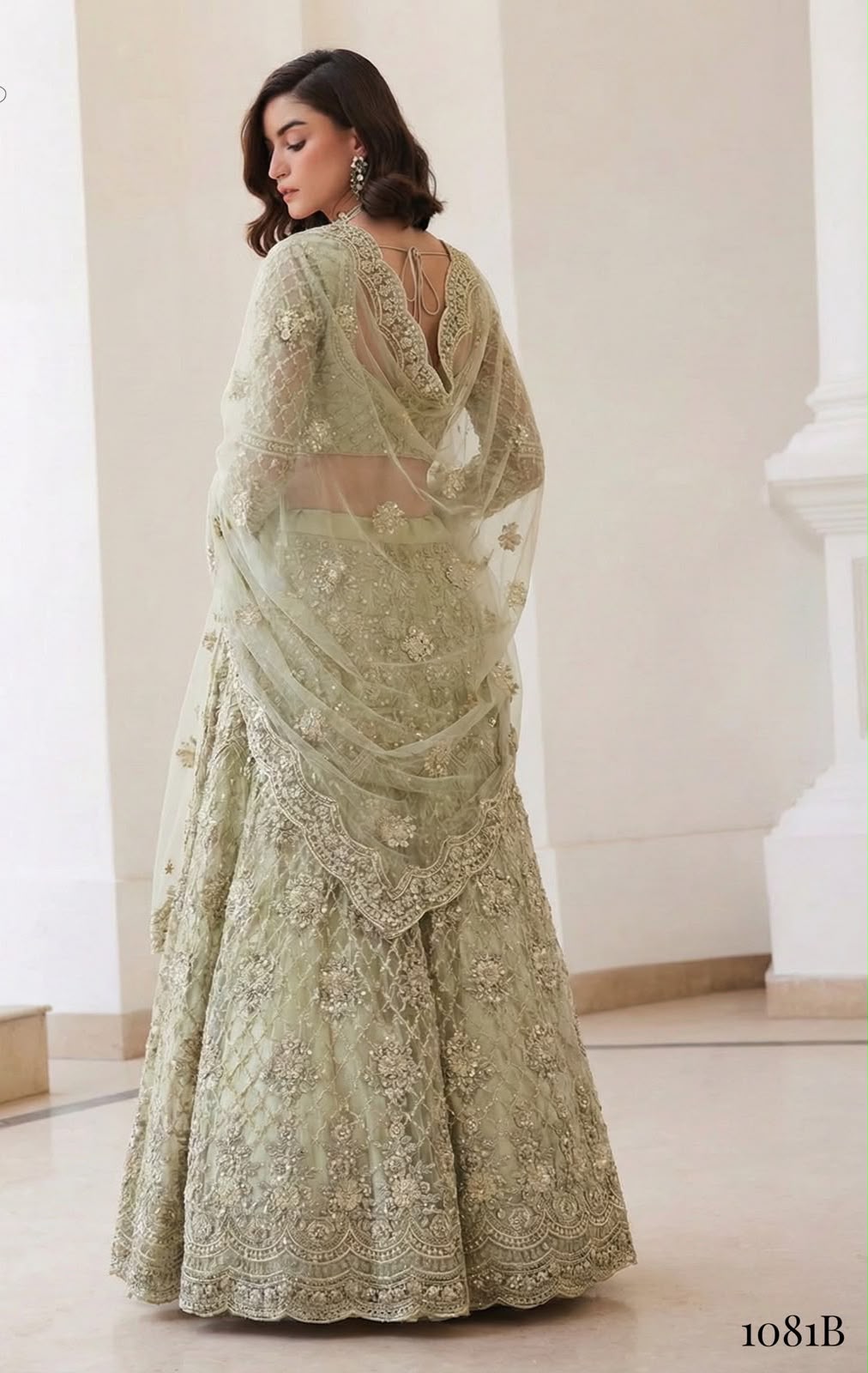 Women’s Butterfly Net Lehenga Set