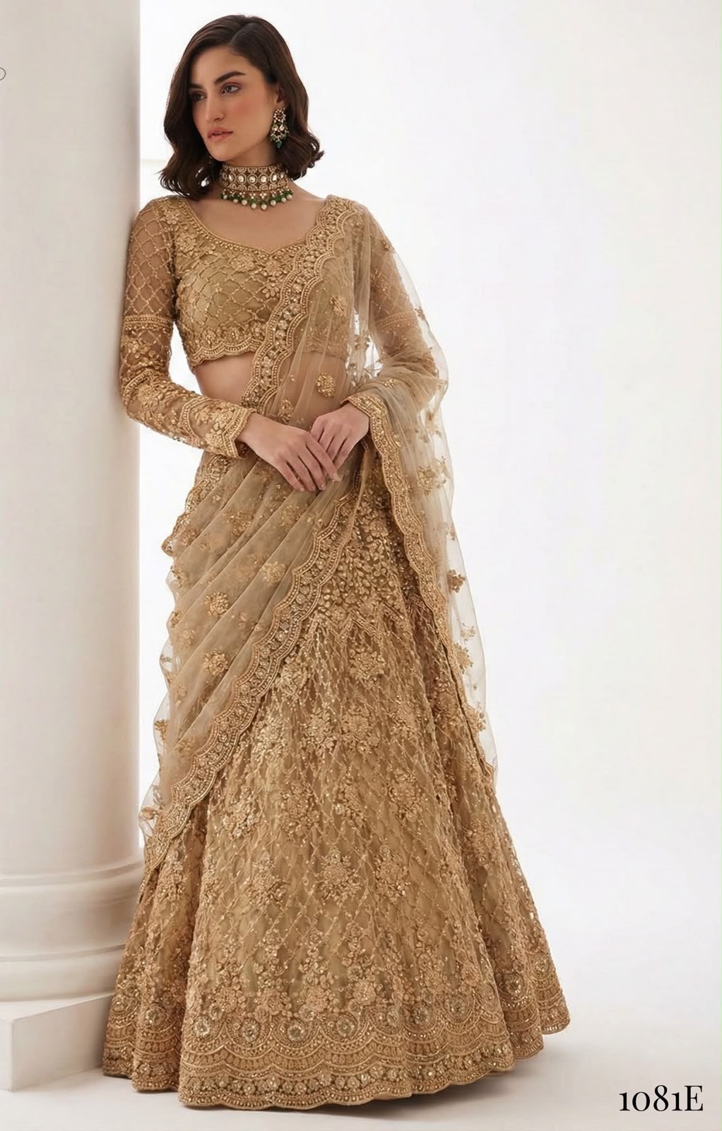 Women’s Butterfly Net Lehenga Set