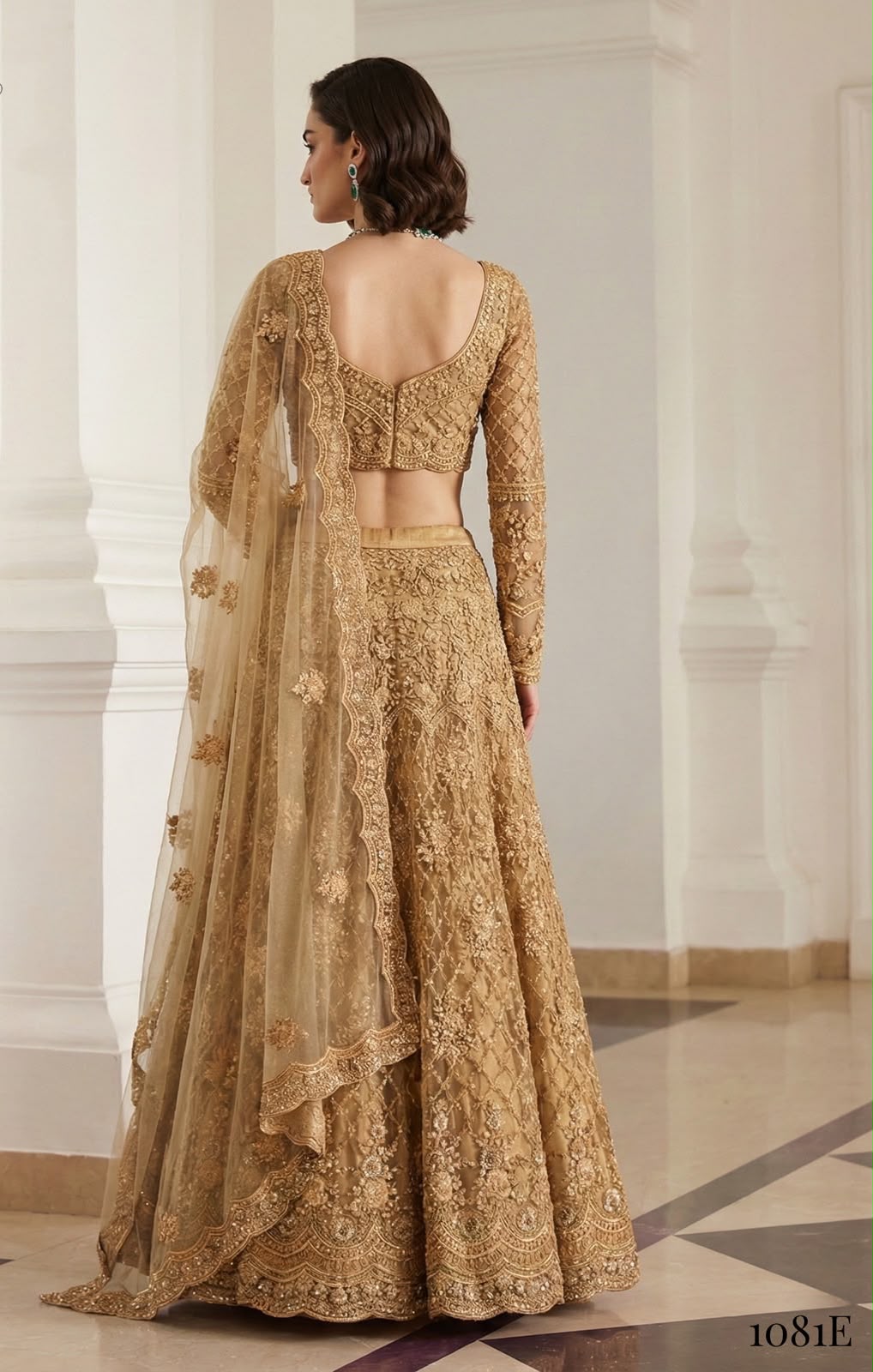 Women’s Butterfly Net Lehenga Set