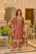 Women’s Fancy Chiffon Embroidered Pant Set