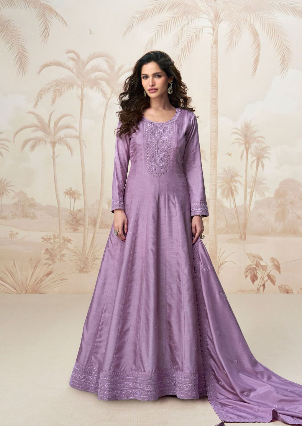 Women’s Premium Silk Stitched Gown