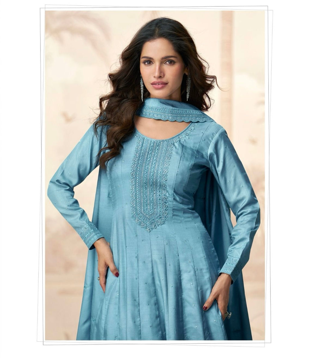 Women’s Premium Silk Stitched Gown