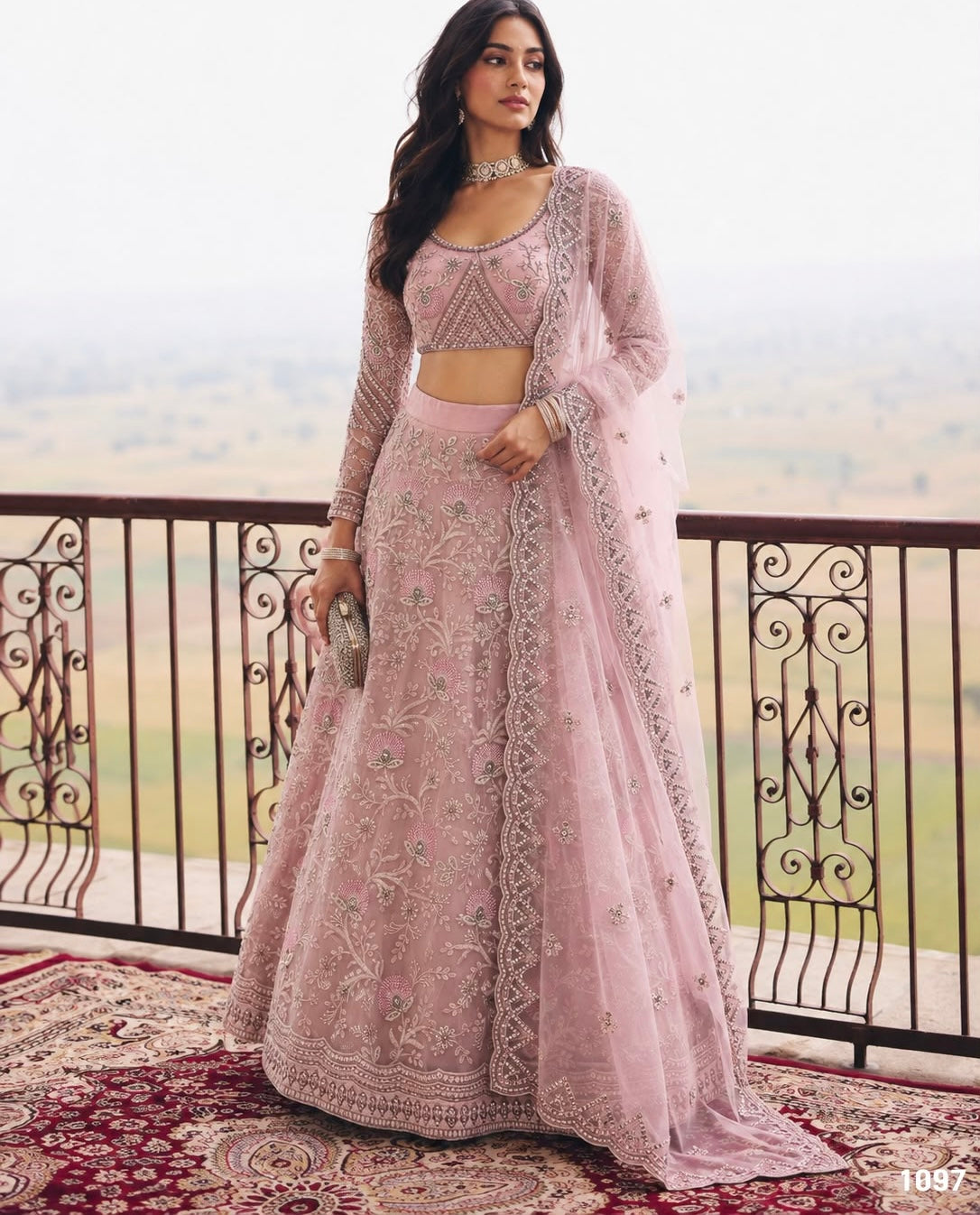 Premium Net Embellished Lehenga Set