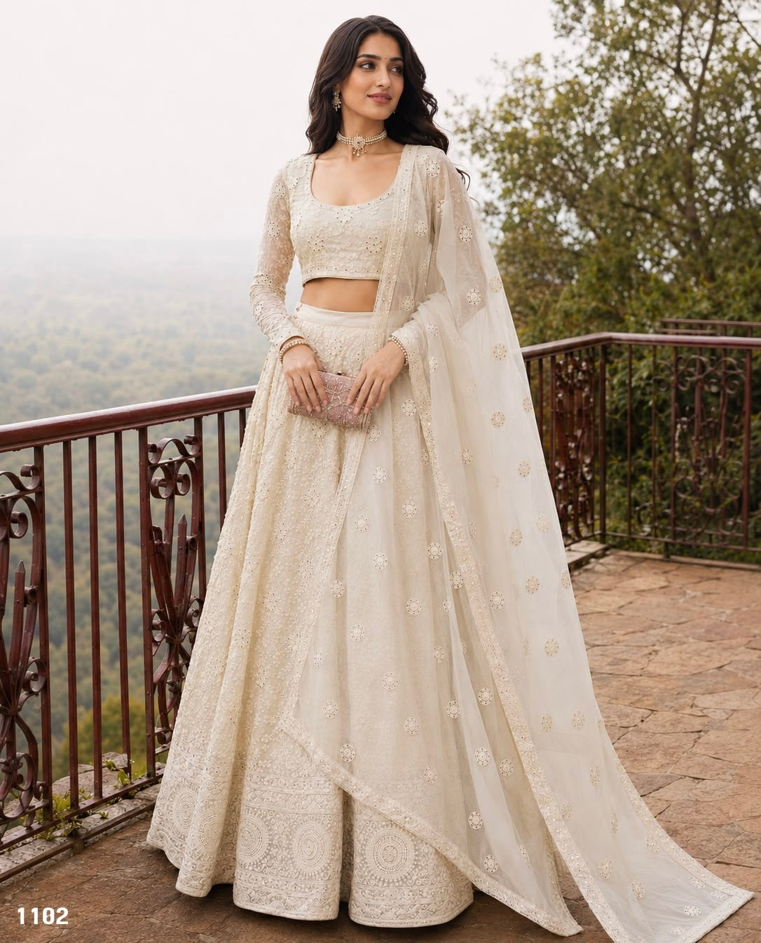 Premium Net Embellished Lehenga Set