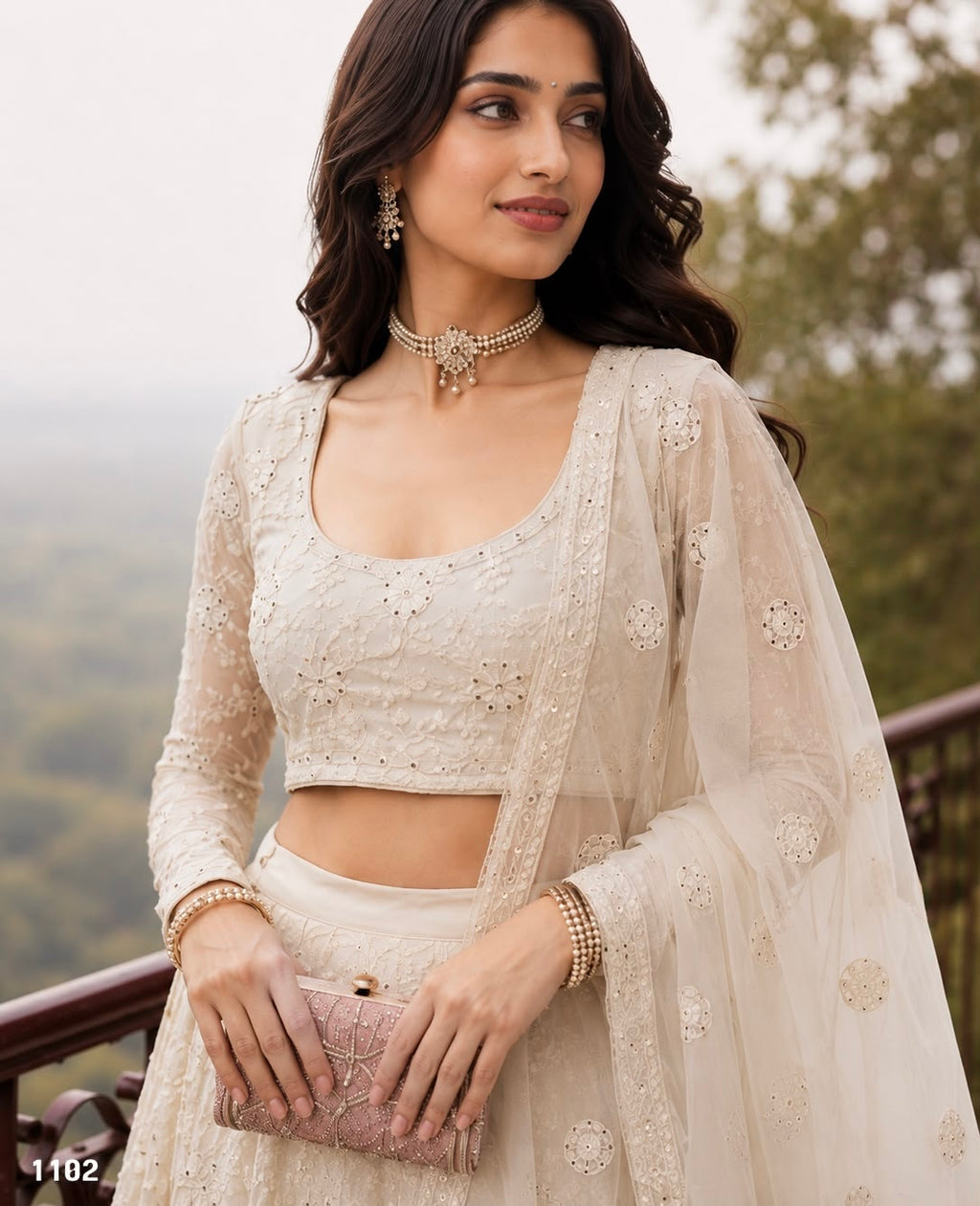 Premium Net Embellished Lehenga Set