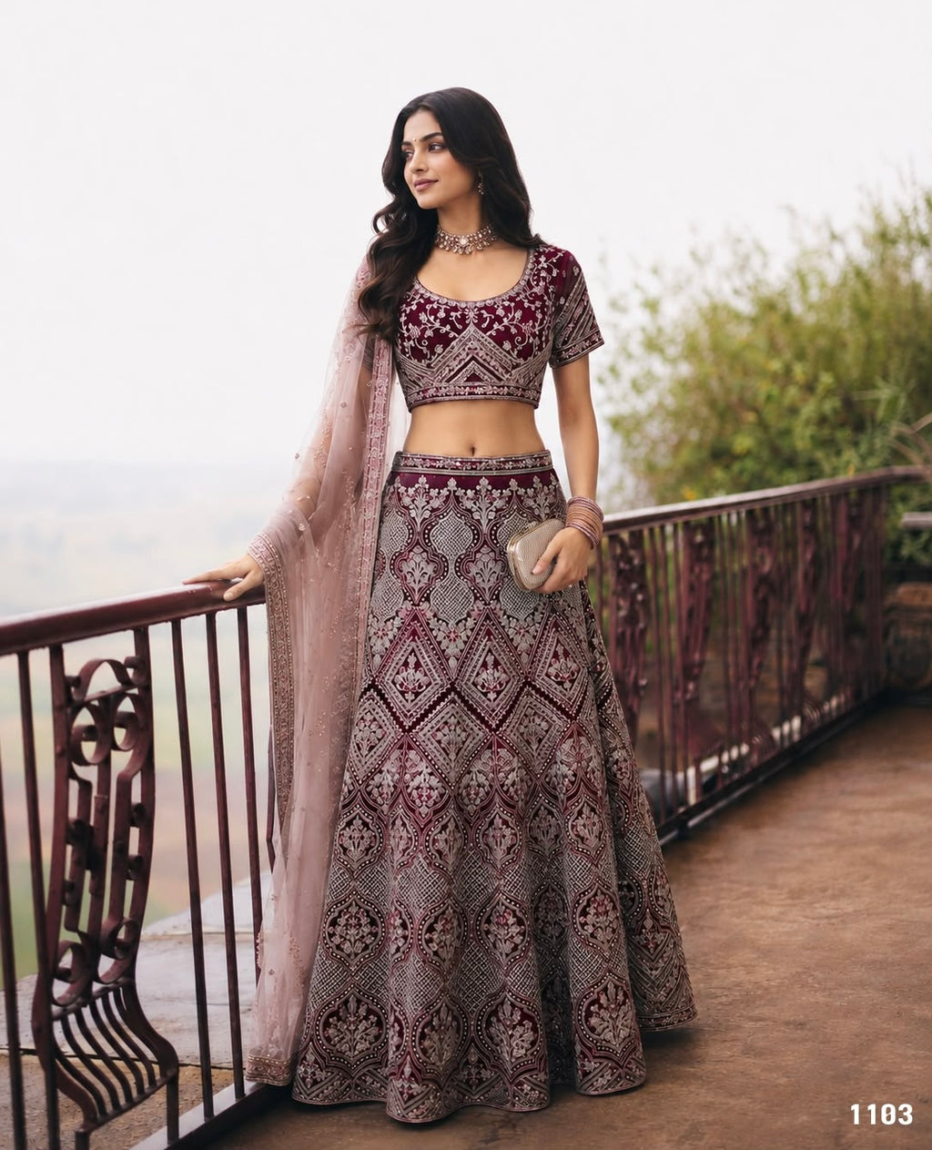 Premium Net Embellished Lehenga Set
