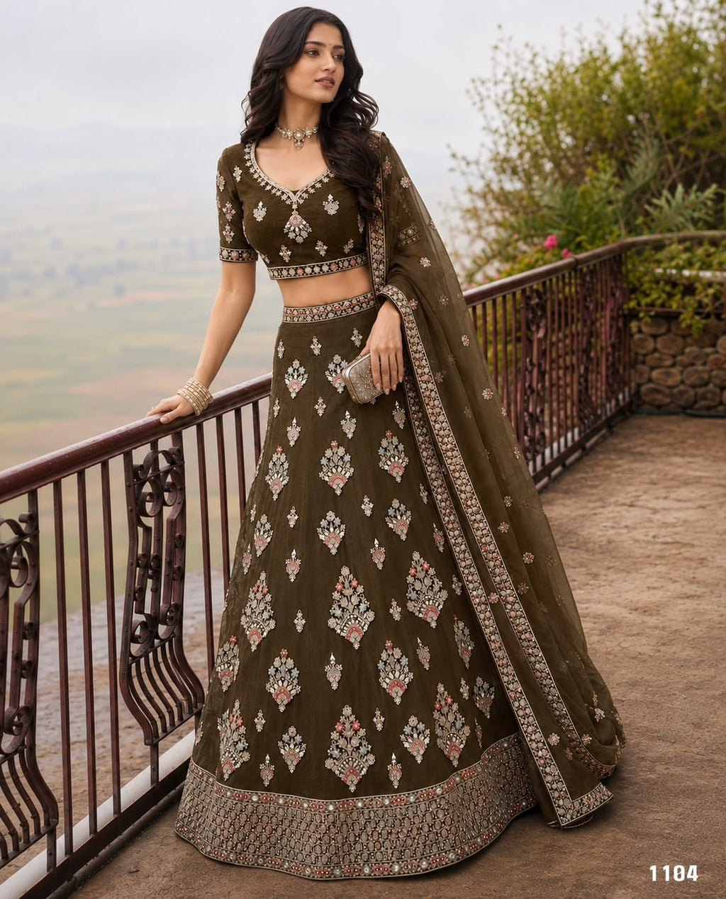 Premium Net Embellished Lehenga Set