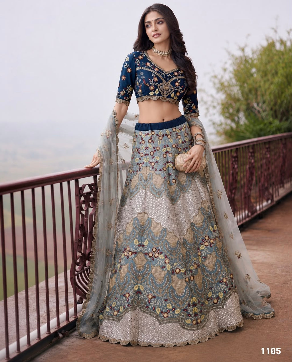 Premium Net Embellished Lehenga Set