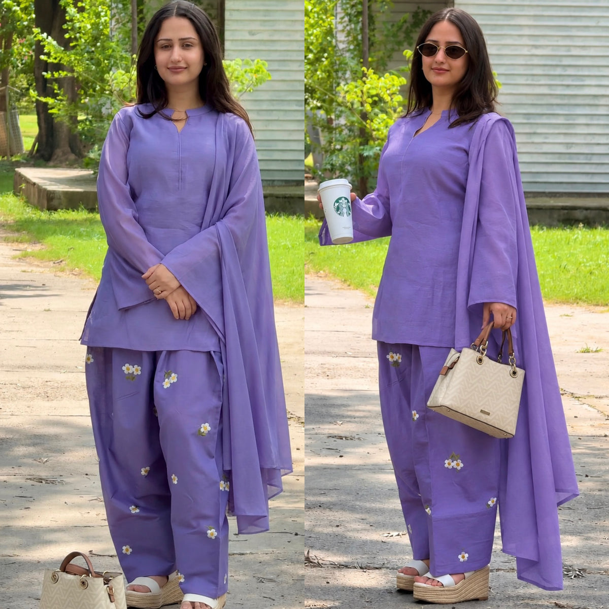 Women’s Mal Chanderi Cotton Designer Farshi Salwar Suit Set