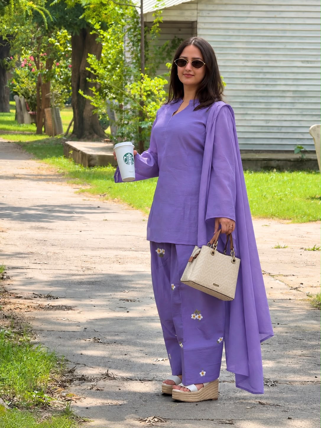 Women’s Mal Chanderi Cotton Designer Farshi Salwar Suit Set