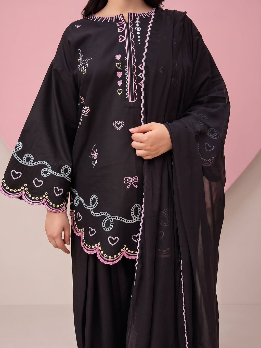 Women’s Roman Chanderi Silk Designer Farshi Salwar Suit Set