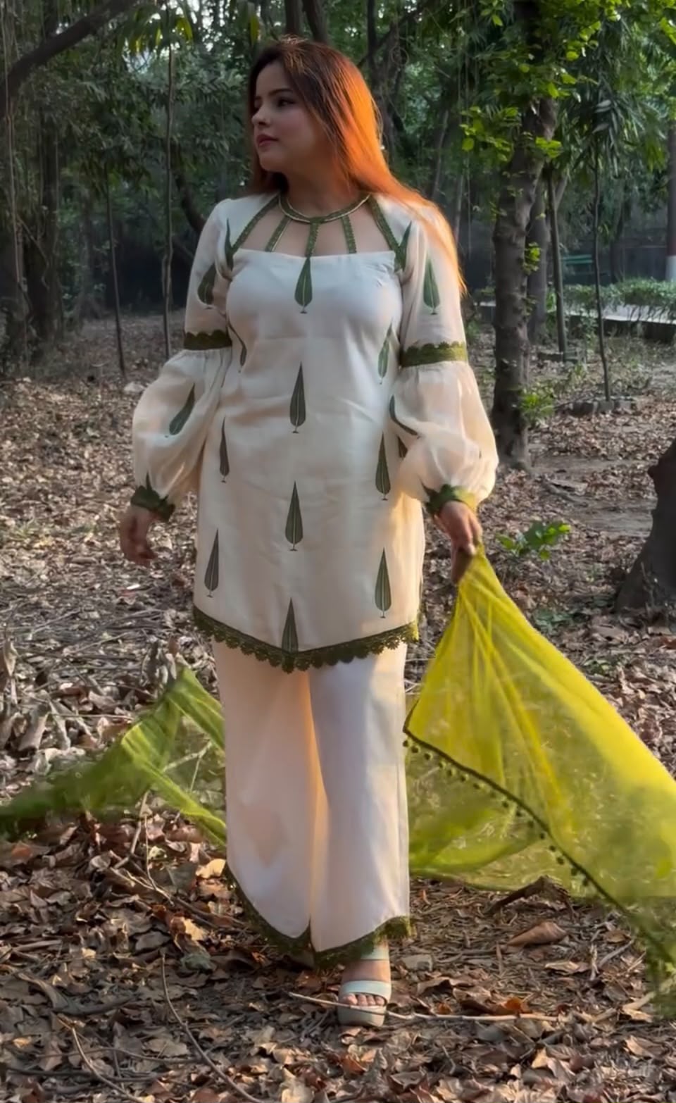 Women’s Heavy French Crepe Embroidered Suit Set