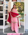 Women’s Sequin Zari Embroidered Sharara Set