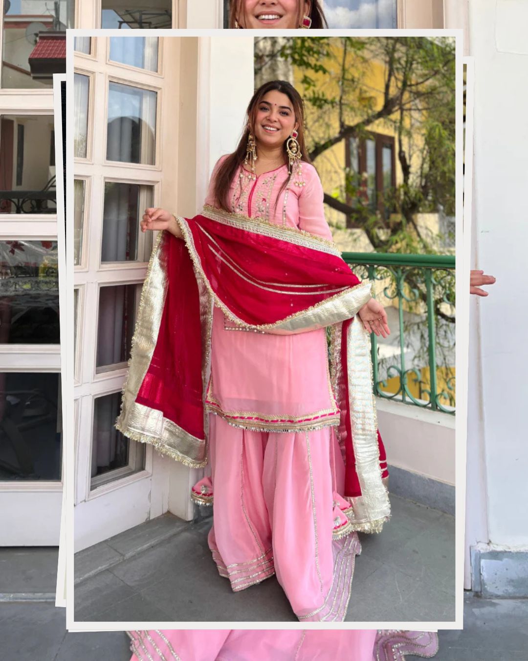 Women’s Sequin Zari Embroidered Sharara Set