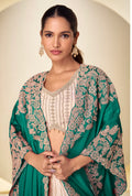 Women’s Real Chinon Draped Luxe Outfit Set
