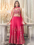 Women’s Banglori Silk Handwork Sharara Set