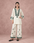 Women’s Cotton Flex Embroidered Co-ord Set